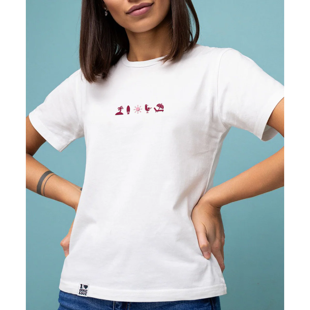 Beach Vibes - Damen Shirt | 100% Bio-Baumwolle | Edler Stick |  - Image 2