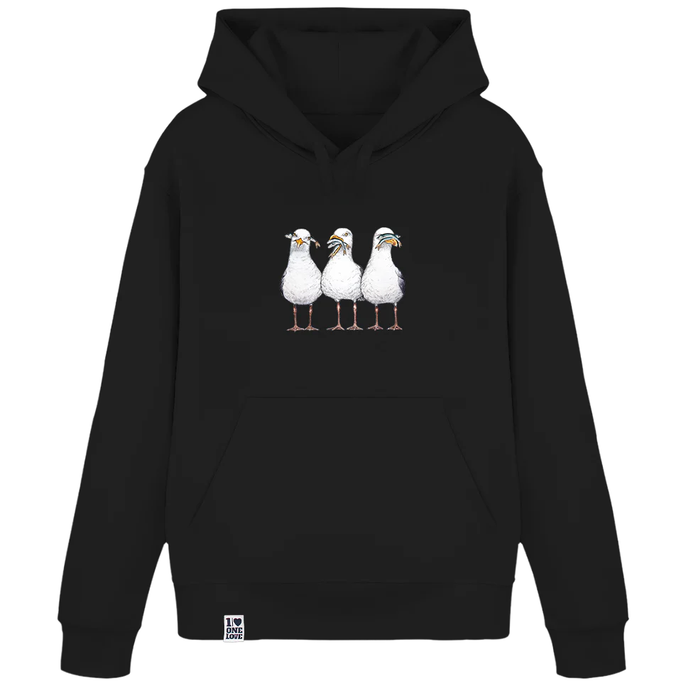 Drei Möwen - Unisex Hoodie | 100% Bio-Baumwolle - Image 3