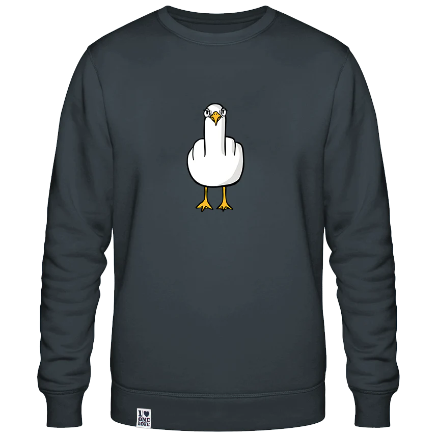 F**k You Möwe  - Unisex Sweater | 100% Bio-Baumwolle | Backprint - Image 11