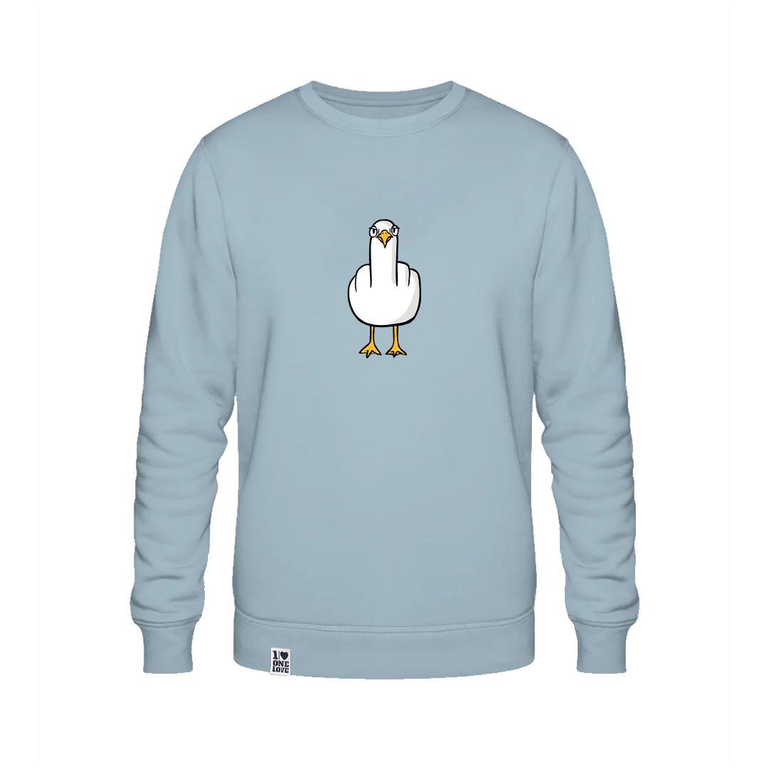 F**k You Möwe  - Unisex Sweater | 100% Bio-Baumwolle | Backprint - Image 4