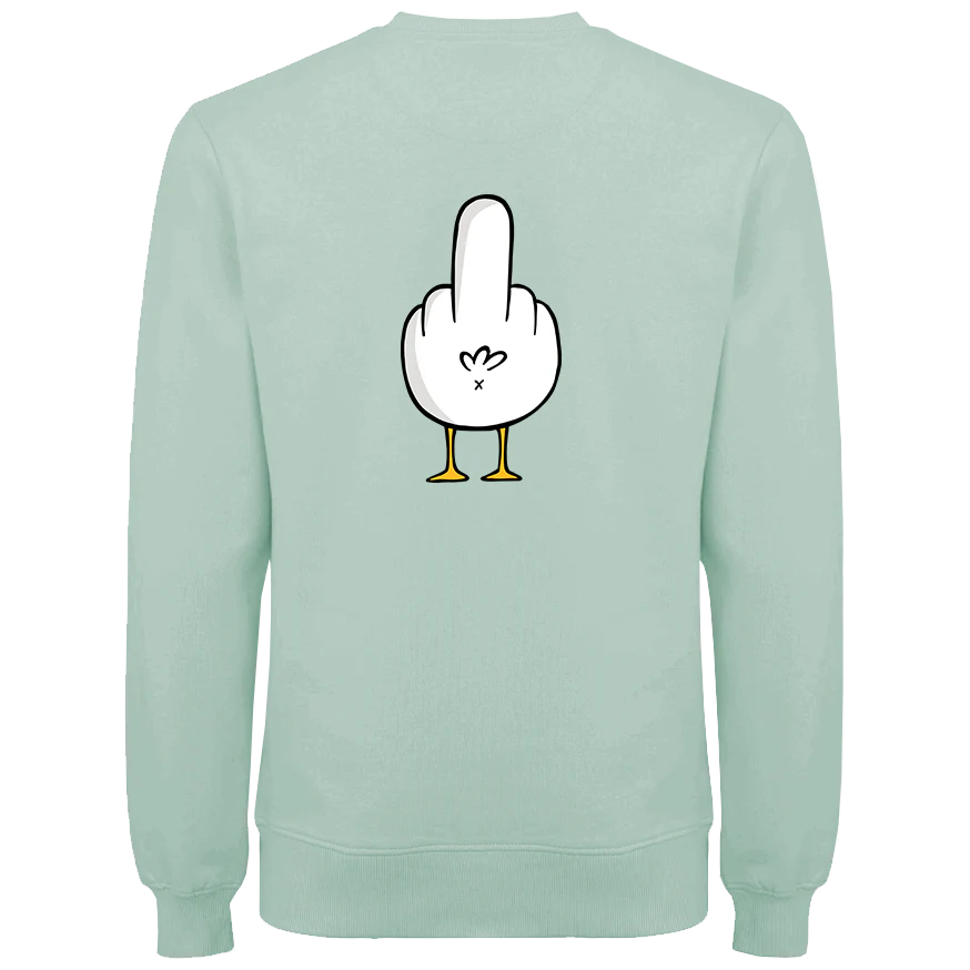 F**k You Möwe  - Unisex Sweater | 100% Bio-Baumwolle | Backprint - Image 6