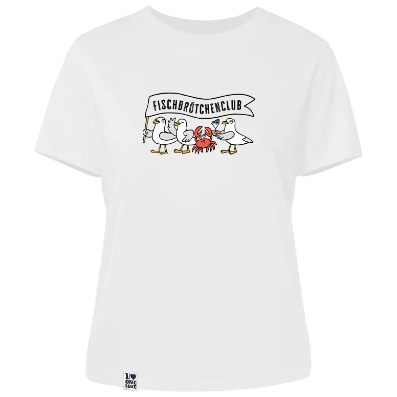 Fischbrötchenclub – Damen Shirt | 100% Bio-Baumwolle - Image 3
