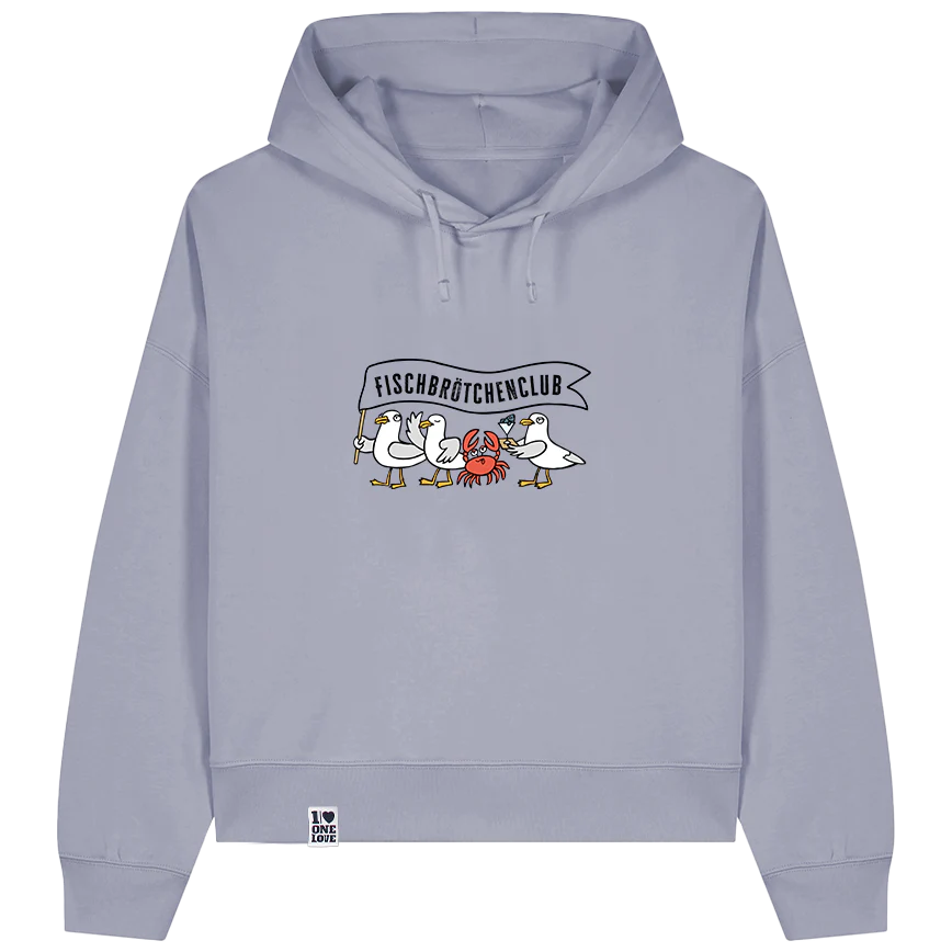 Fischbrötchenclub – Damen Hoodie | Bio-Baumwolle - Image 4