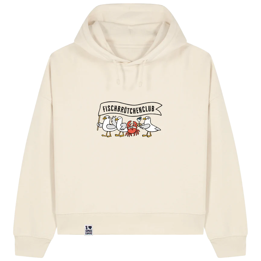 Fischbrötchenclub – Damen Hoodie | Bio-Baumwolle - Image 5