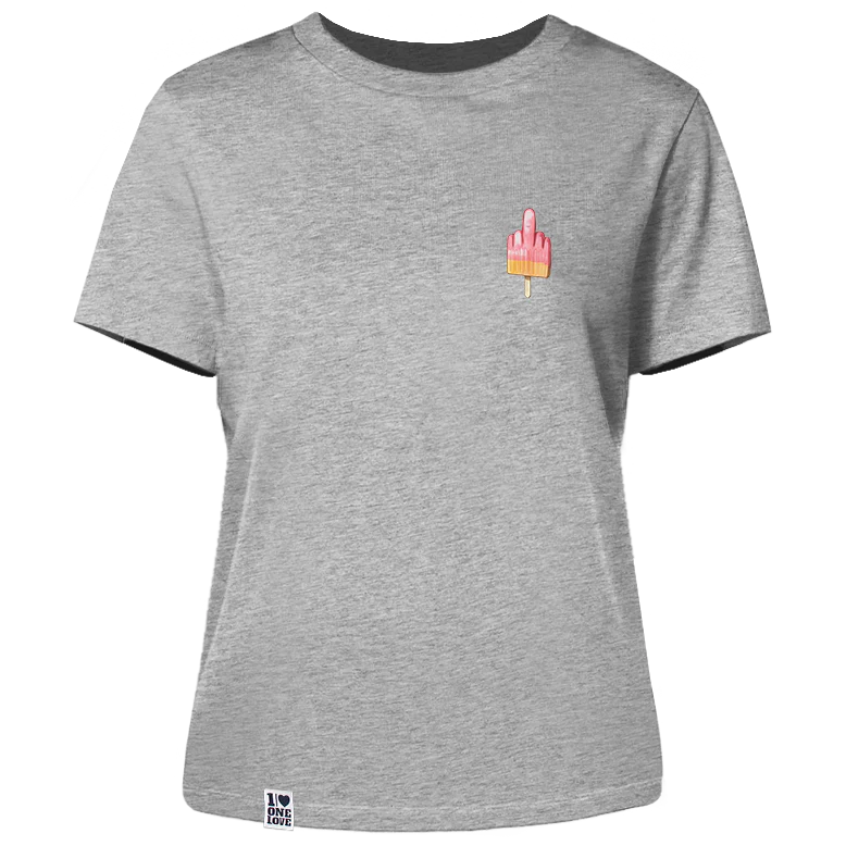 Mittelfinger Eis - Damen Shirt  | 100% Bio-Baumwolle