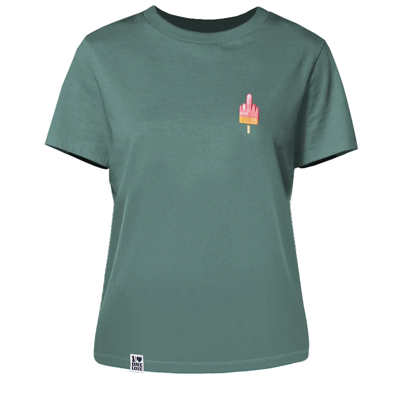 Mittelfinger Eis - Damen Shirt  | 100% Bio-Baumwolle - Image 2