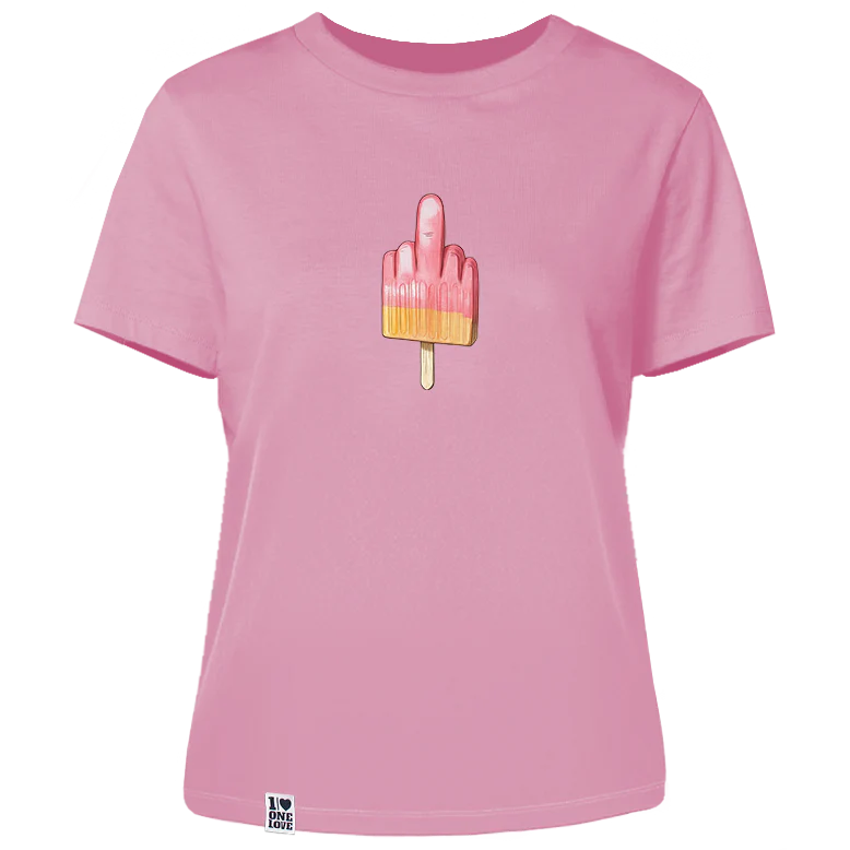 Mittelfinger Eis - Damen Shirt | 100% Bio-Baumwolle - Image 4