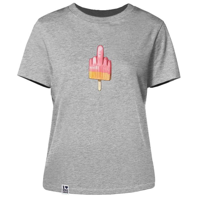 Mittelfinger Eis - Damen Shirt | 100% Bio-Baumwolle - Image 7