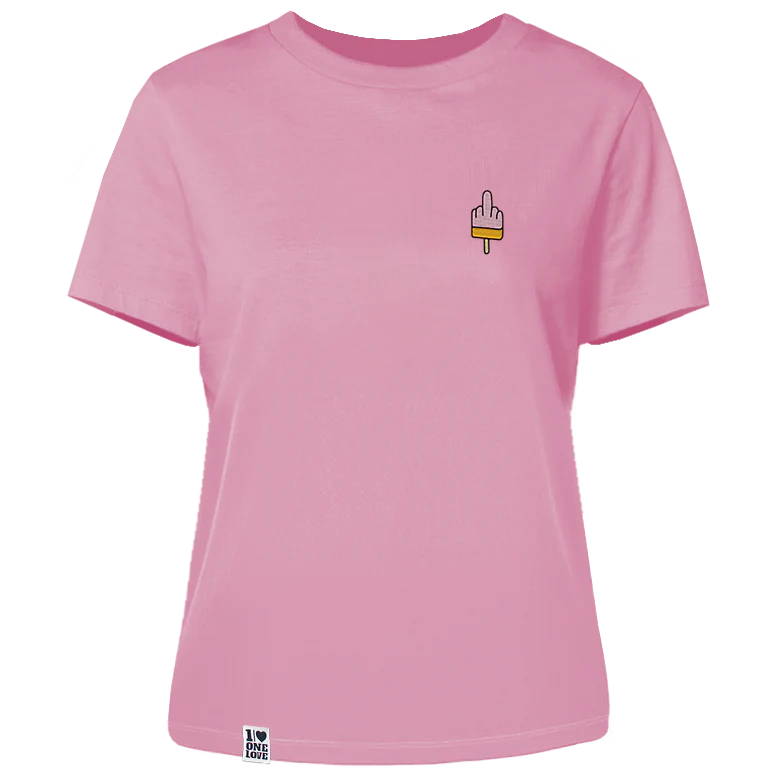 Mittelfinger Eis - Damen Shirt | 100% Bio-Baumwolle | Edler Stick - Image 6