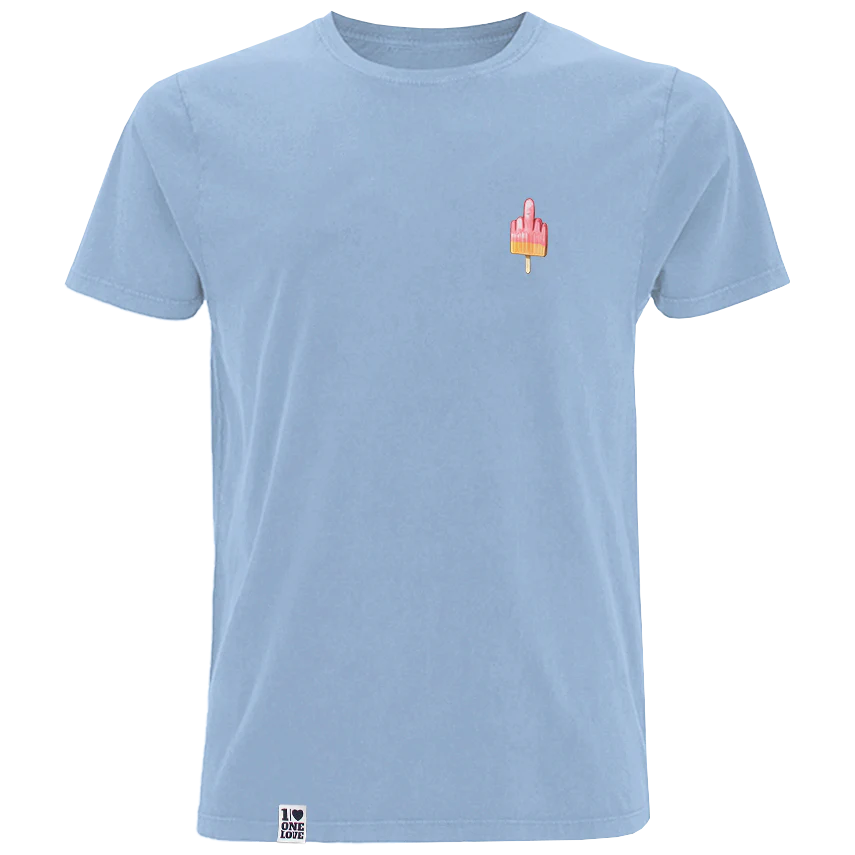 Mittelfinger Eis  - Herren Shirt  | 100% Bio-Baumwolle - Image 4