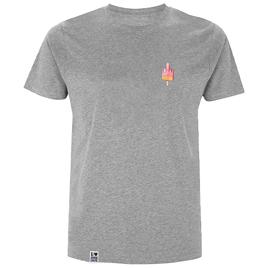 Mittelfinger Eis  - Herren Shirt  | 100% Bio-Baumwolle - Image 5