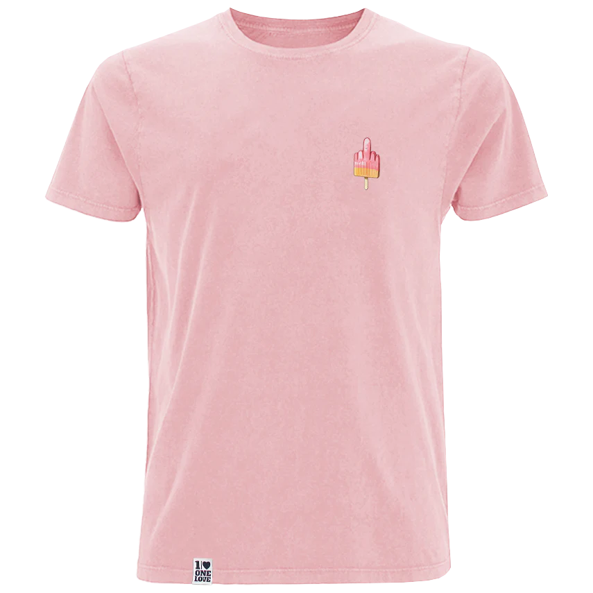 Mittelfinger Eis  - Herren Shirt  | 100% Bio-Baumwolle - Image 6