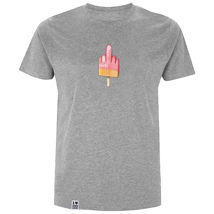 Mittelfinger  - Herren Shirt  | 100% Bio-Baumwolle - Image 3
