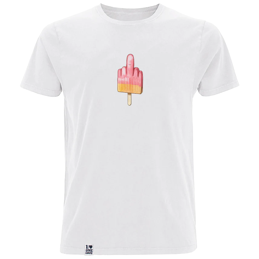 Mittelfinger  - Herren Shirt  | 100% Bio-Baumwolle - Image 4