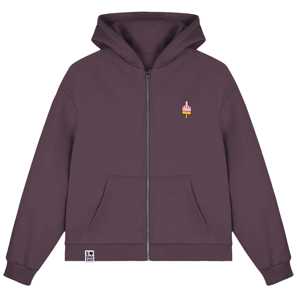 Mittelfinger Eis Stick  - Sweatjacke - Image 3