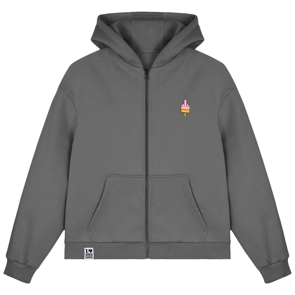 Mittelfinger Eis Stick  - Sweatjacke - Image 4