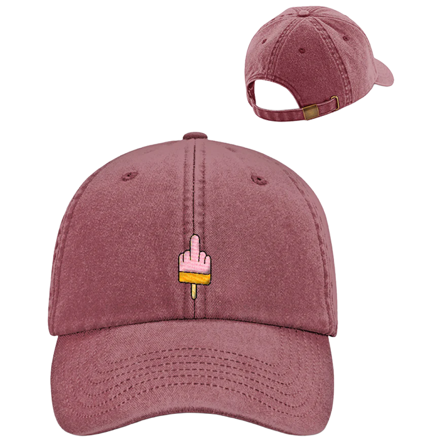 Mittelfinger Eis  - Vintage Cap mit Stick - Image 4