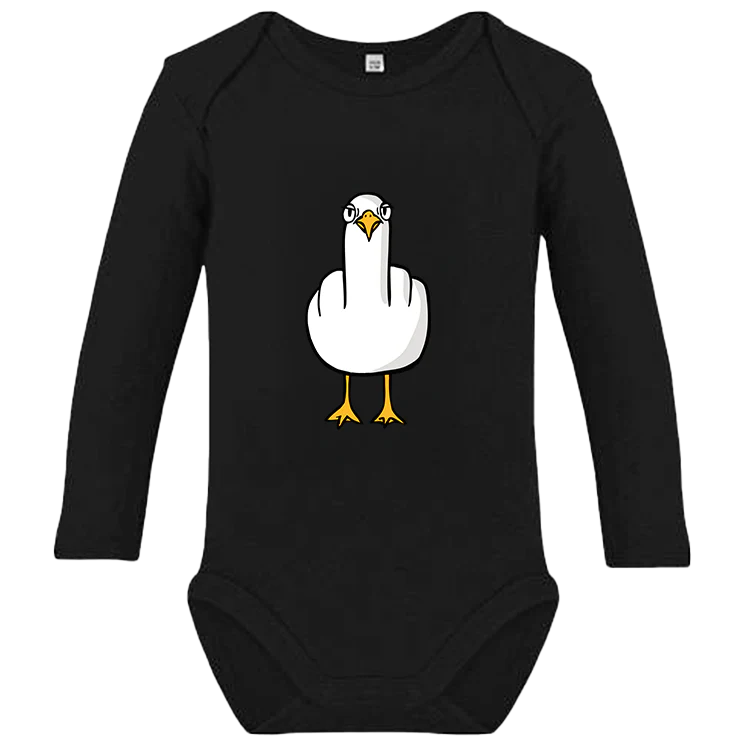 F**k You Möwe - Baby Body Langarm - Image 4