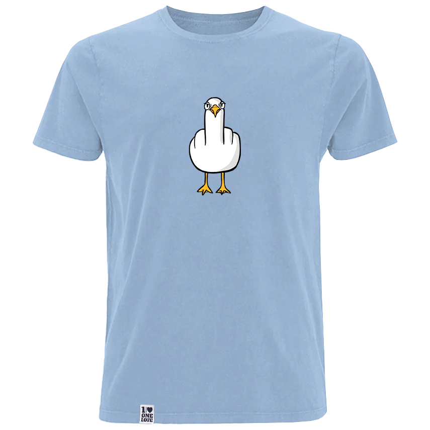 F**k You Möwe - Herren Shirt | 100% Bio-Baumwolle - Image 4