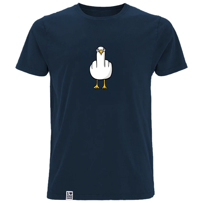 F**k You Möwe - Herren Shirt | 100% Bio-Baumwolle - Image 5
