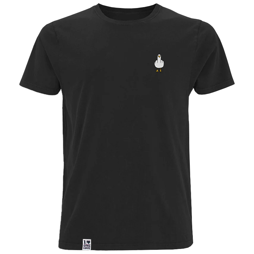 F**k You Möwe - Herren Shirt | Edler Stick - Image 3