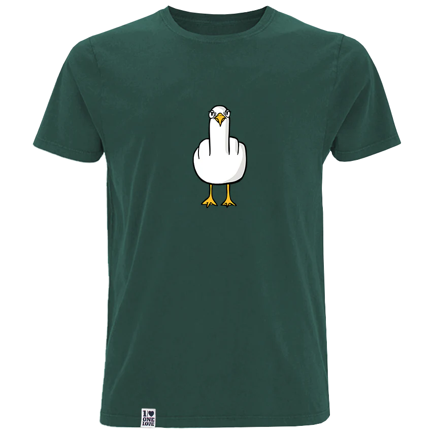 Fuck You Möwe - Herren Shirt | 100% Bio-Baumwolle | Backprint - Image 11