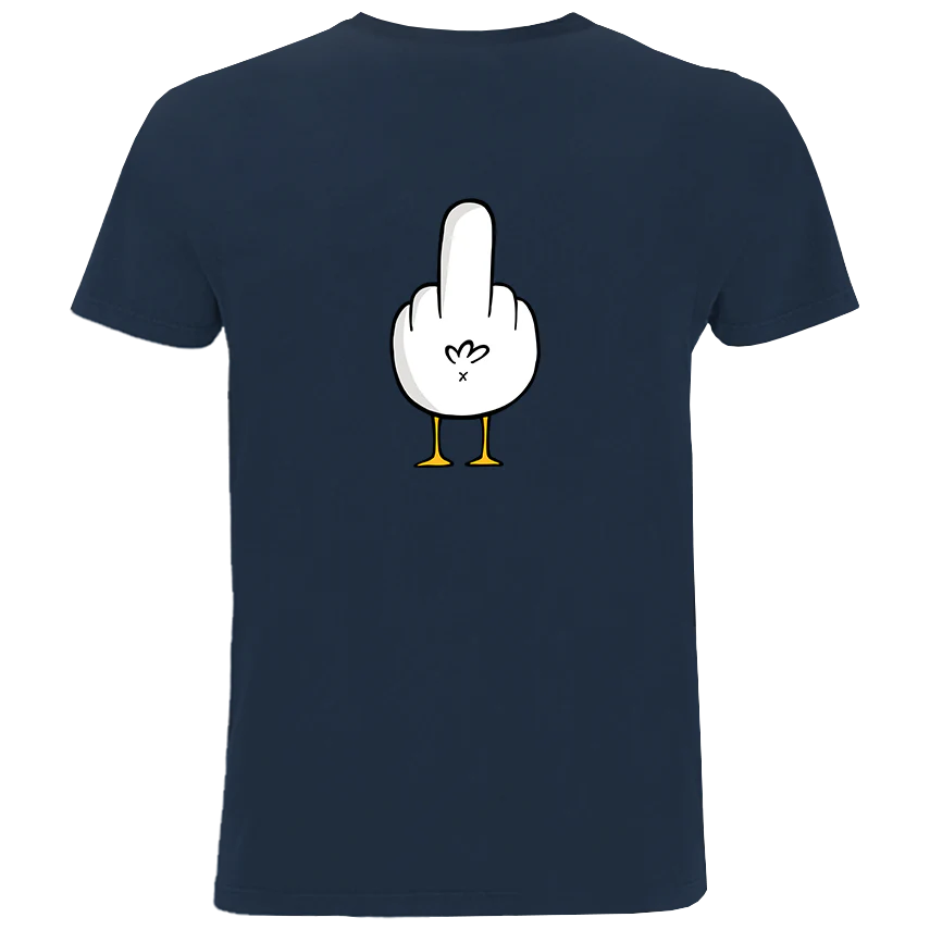 Fuck You Möwe - Herren Shirt | 100% Bio-Baumwolle | Backprint - Image 8