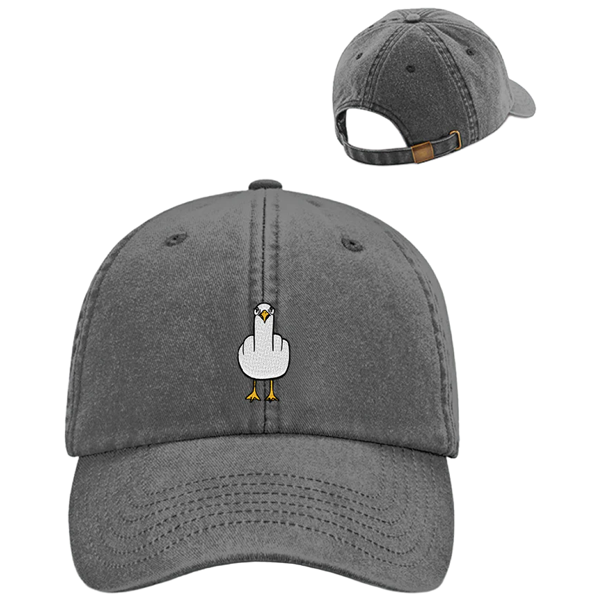 F**k You Möwe  - Vintage Cap mit Stick - Image 3