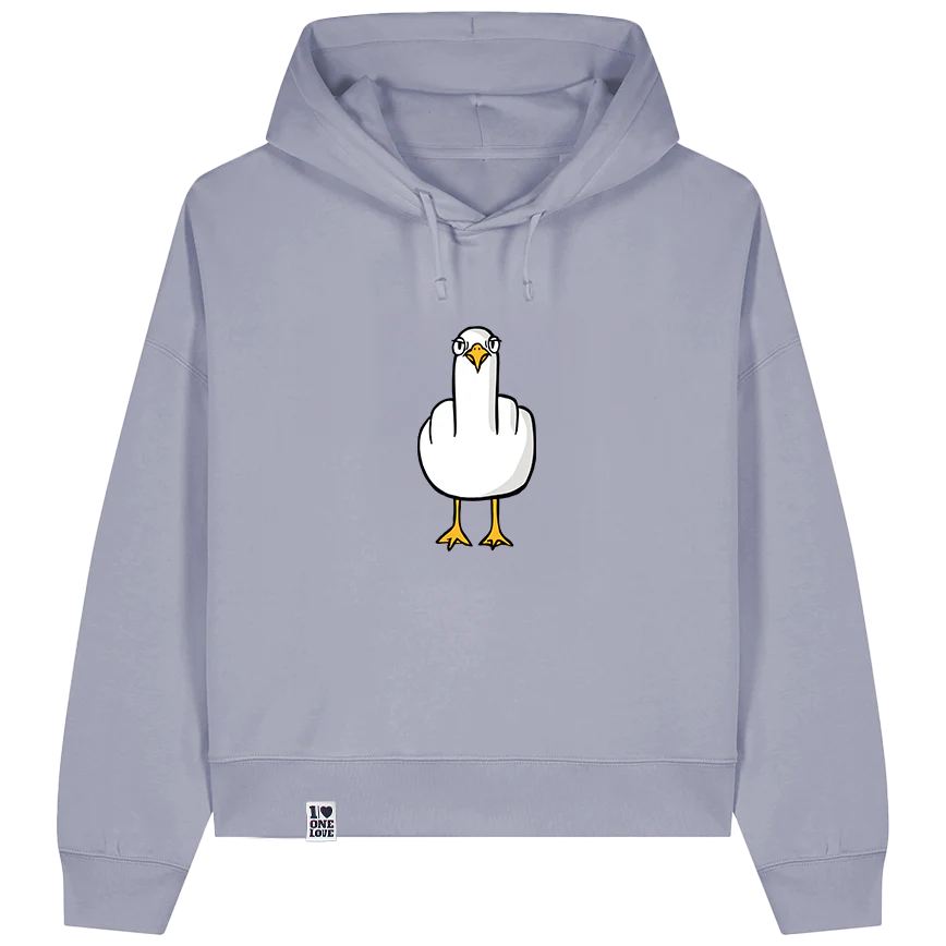 F**k You Möwe - Damen Hoodie | Bio-Baumwolle - Image 3