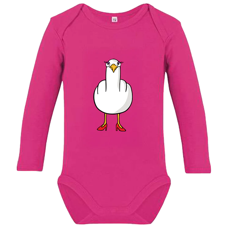 F**k You Möwenlady  - Baby Body Langarm - Image 4