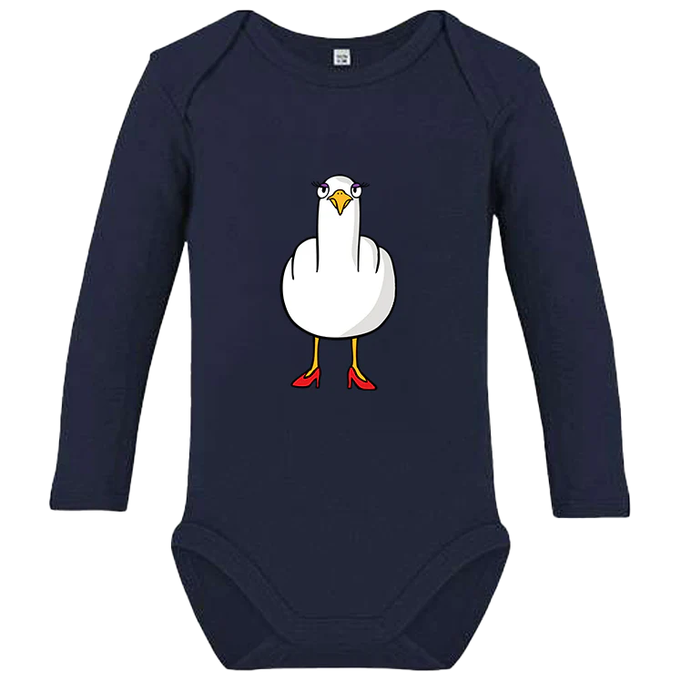 F**k You Möwenlady  - Baby Body Langarm - Image 5