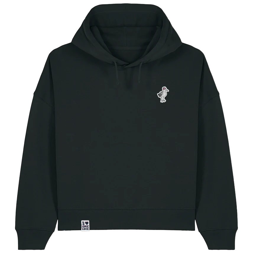 Hauk – Damen Hoodie | Bio-Baumwolle | Edler Stick - Image 3