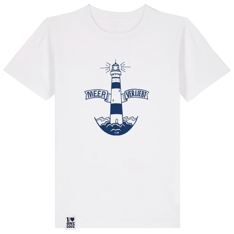 Leuchtturm-Zauber – Kinder Shirt in Grau - Image 3