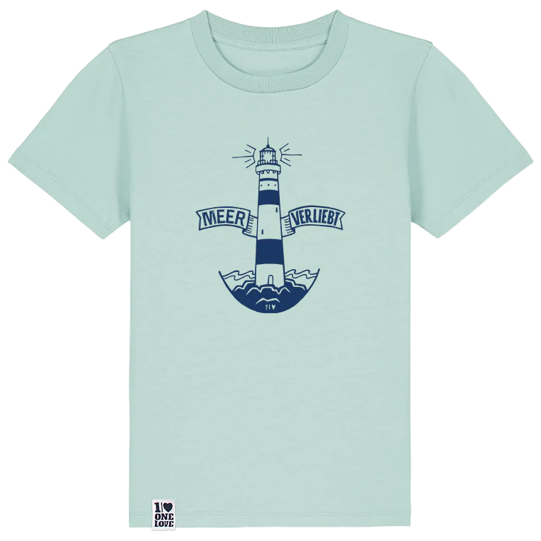 Leuchtturm-Zauber – Kinder Shirt in Grau - Image 4