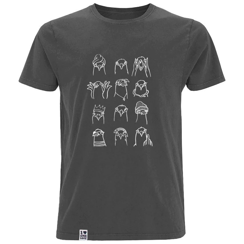 Möwen Collage – Herren Shirt | 100% Bio-Baumwolle