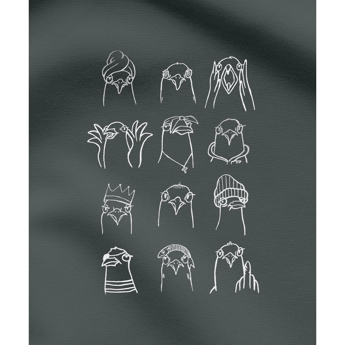 Möwen Collage – Herren Shirt | 100% Bio-Baumwolle - Image 2