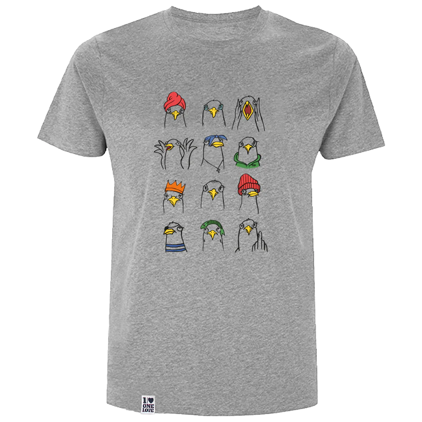 Maritimes Möwen - Herren Shirt | 100% Bio-Baumwolle - Image 3