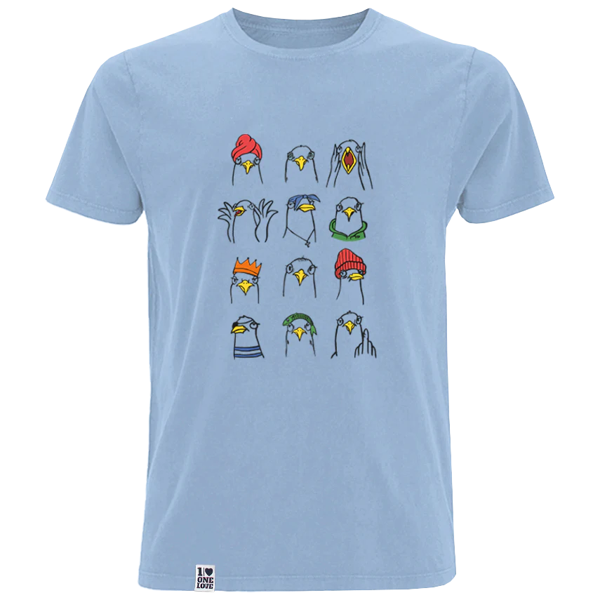 Maritimes Möwen - Herren Shirt | 100% Bio-Baumwolle - Image 4