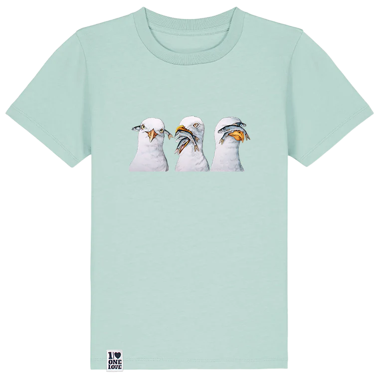 Kleine Möwenfreude – Bio Kinder T-Shirt - Image 3