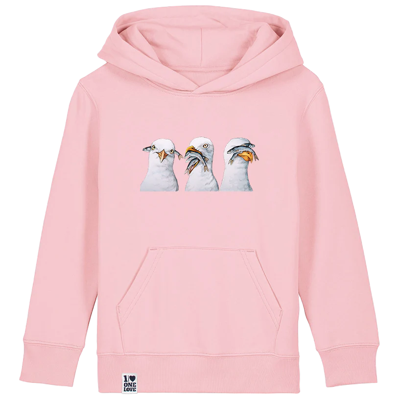 Kleine Küstenabenteurer – Möwen Hoodie Kids - Image 3