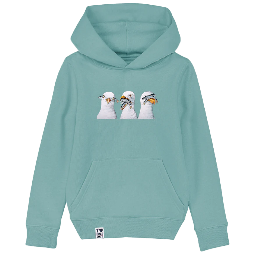 Seemöwen-Zauber – Kids Hoodie für Meerfreunde - Image 3