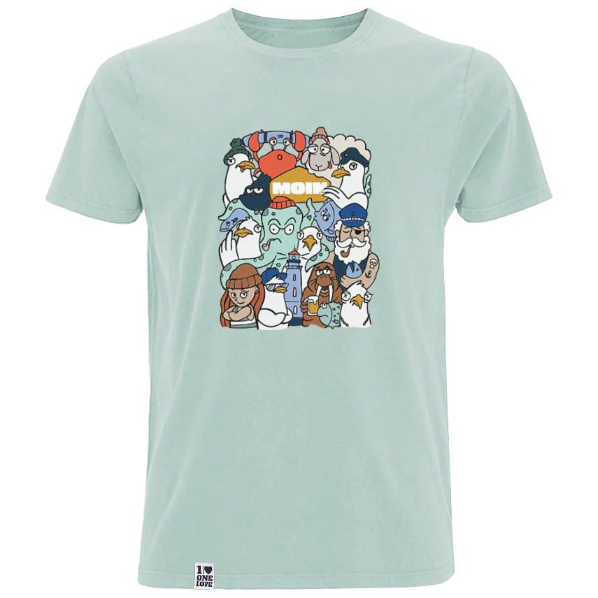 Moin Collage – Herren Shirt | 100% Bio-Baumwolle