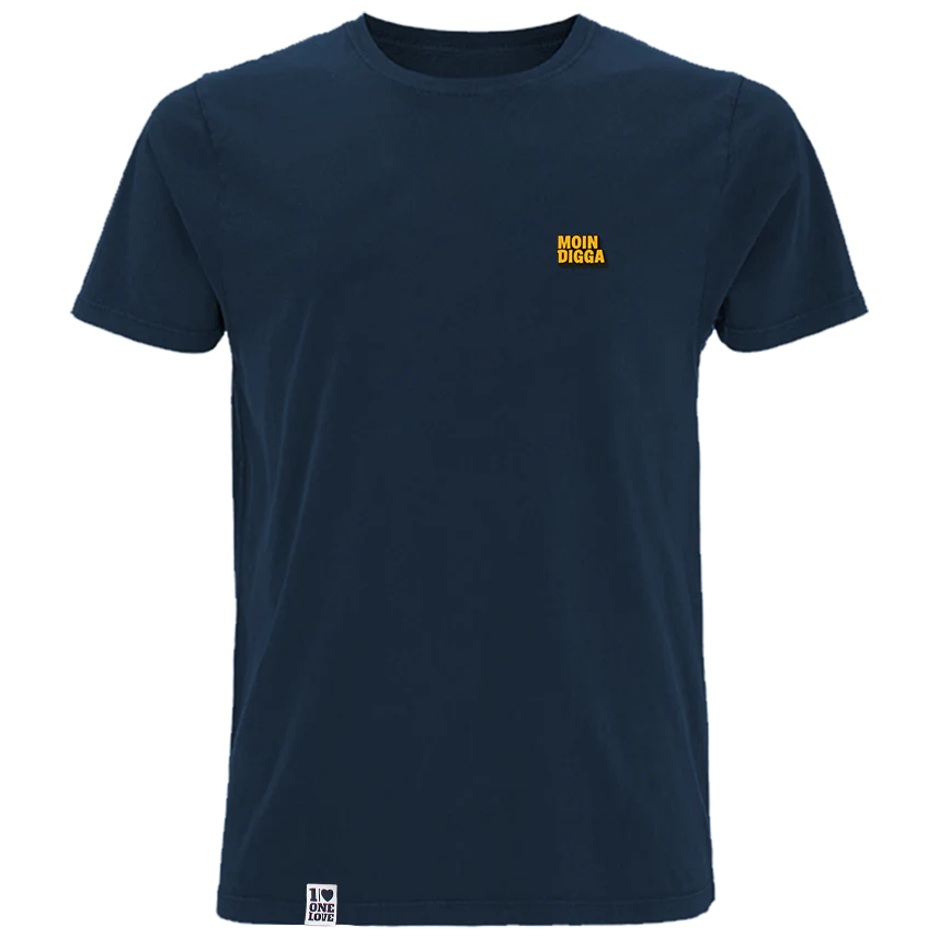 Moin Digga – Herren Shirt | 100% Bio-Baumwolle | Edler Stick