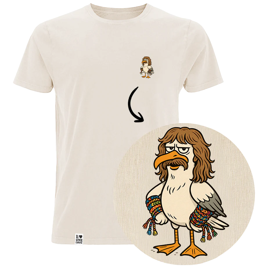 Möwe Wolle Shirt Herren Organic | 100% Bio-Baumwolle