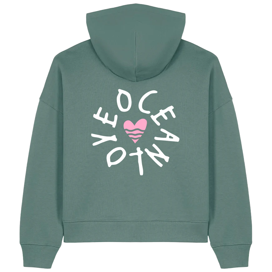 Oceanlove – Damen Hoodie | Bio-Baumwolle | Backprint
