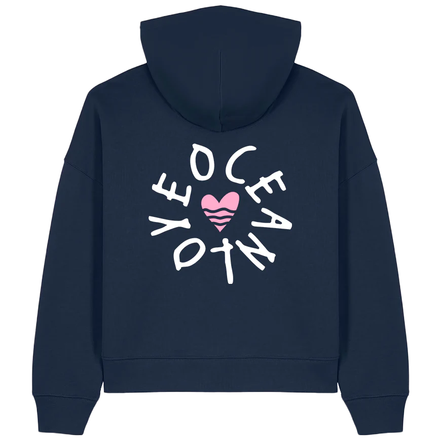 Oceanlove – Damen Hoodie | Bio-Baumwolle | Backprint - Image 3