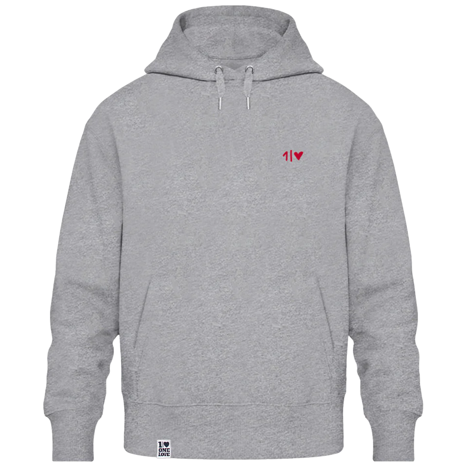 ONELOVE - Unisex Hoodie | 100% Bio-Baumwolle | Edler Stick - Image 3