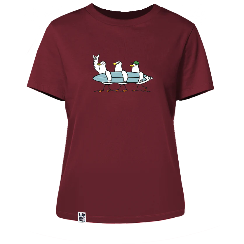 Surfermöwen - Damen Shirt | 100% Bio-Baumwolle - Image 4