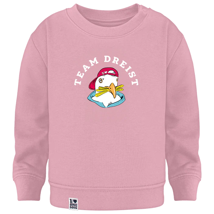 Nordisches Herzstück – Baby Sweater Rosa 🌊