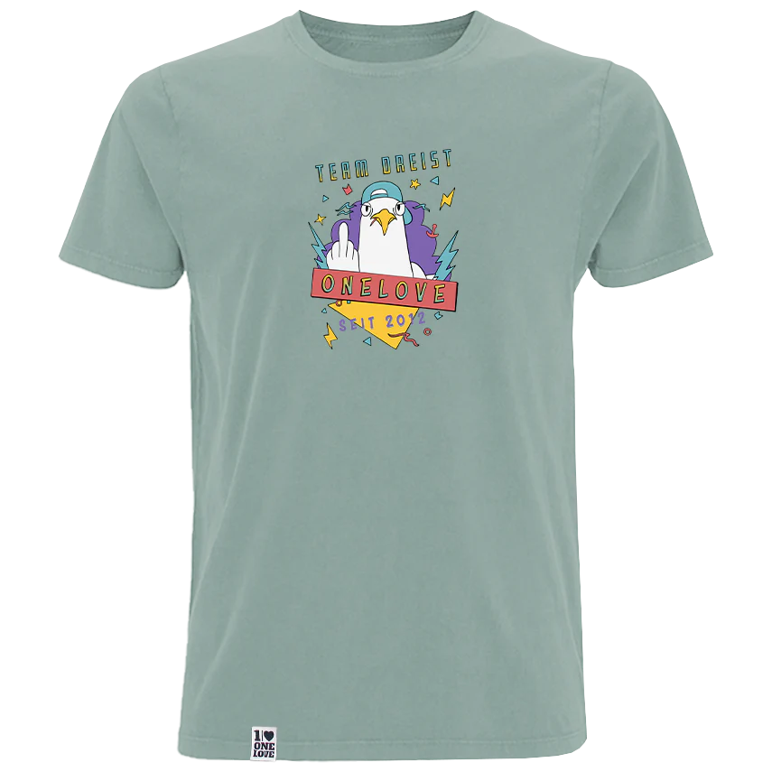 90er Team Dreist – Herren Shirt | 100% Bio-Baumwolle - Image 5